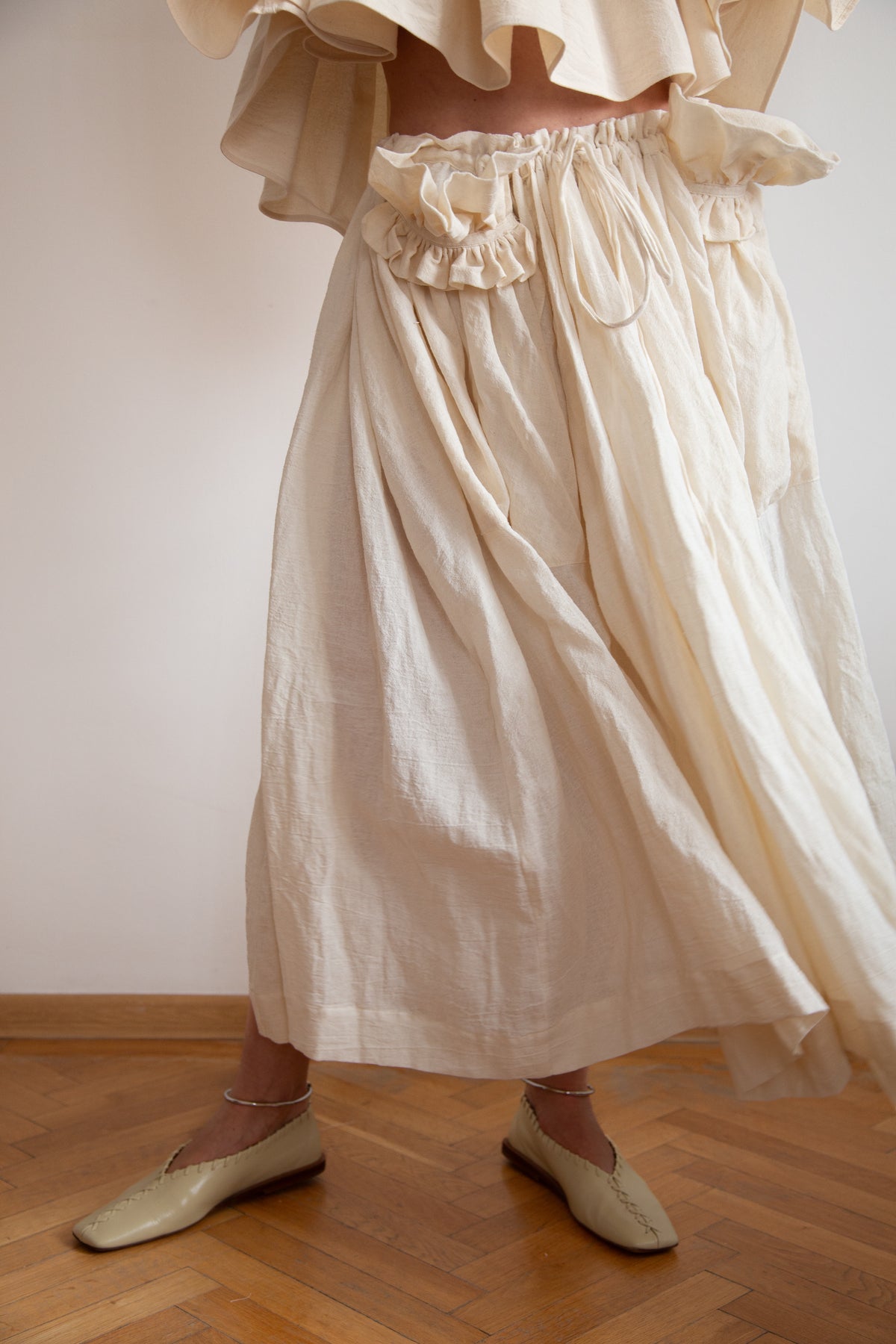 Hemp Flowers in the Pockets Skirt