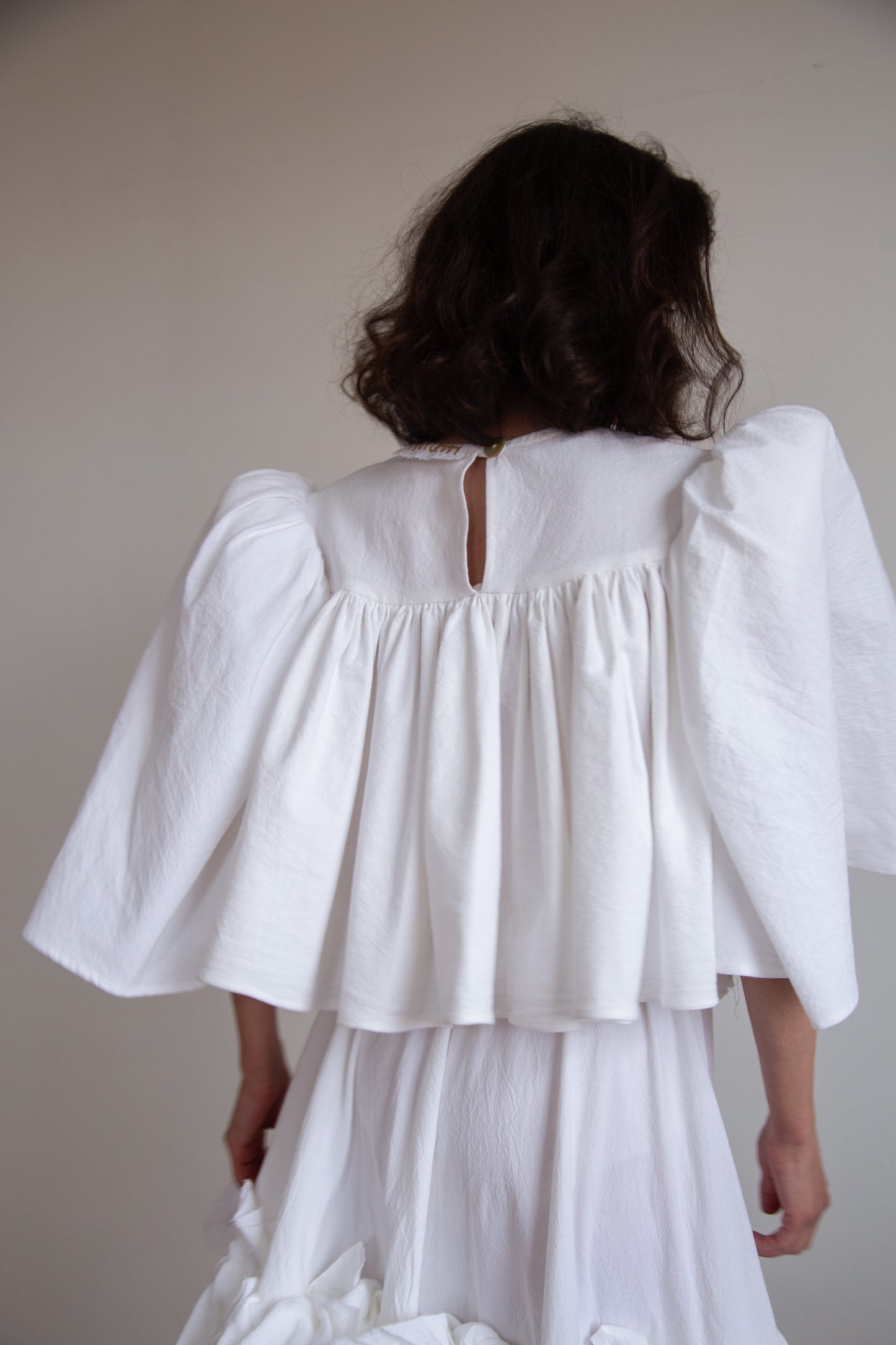 Ocean Top in handwoven cotton