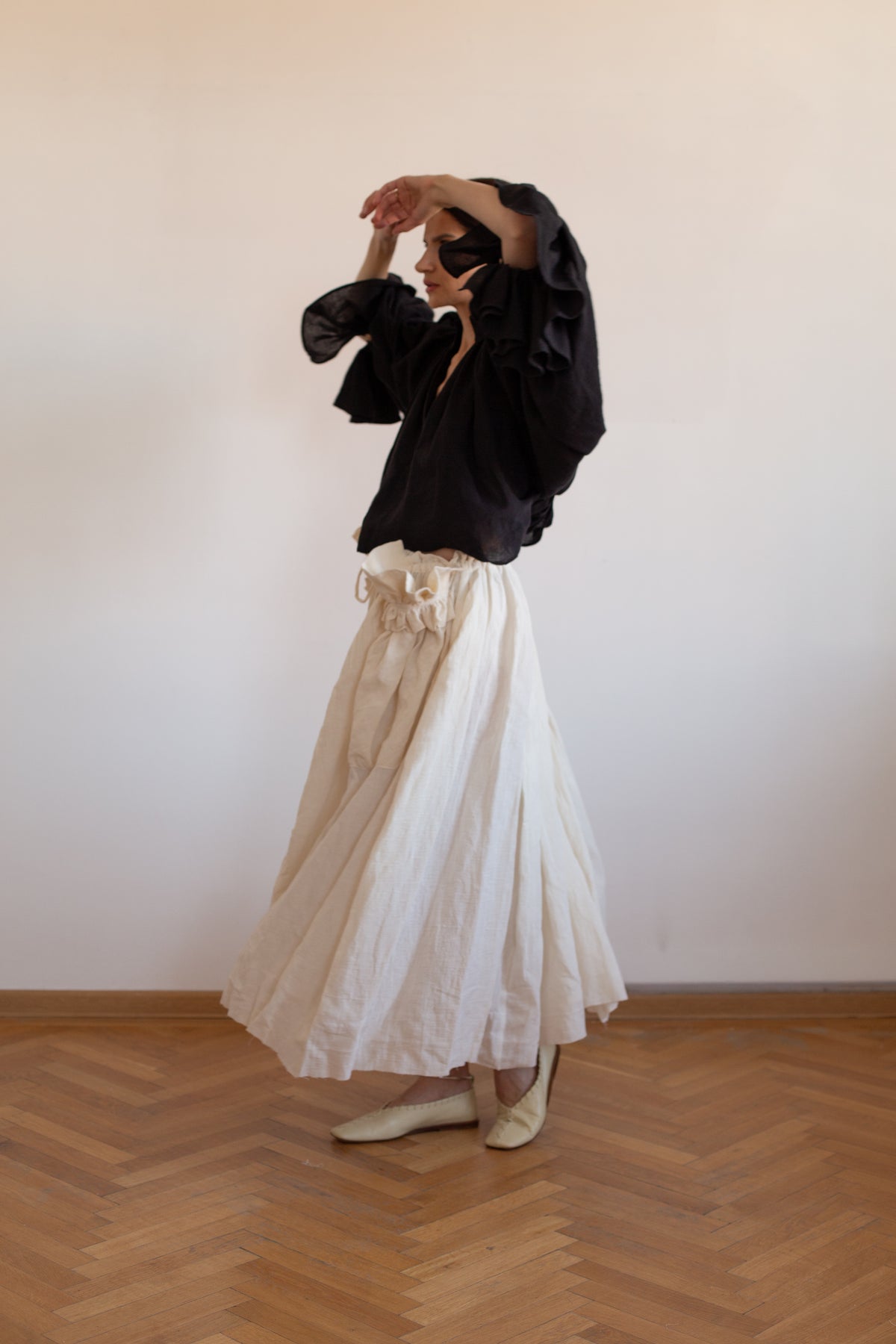 Hemp Flowers in the Pockets Skirt