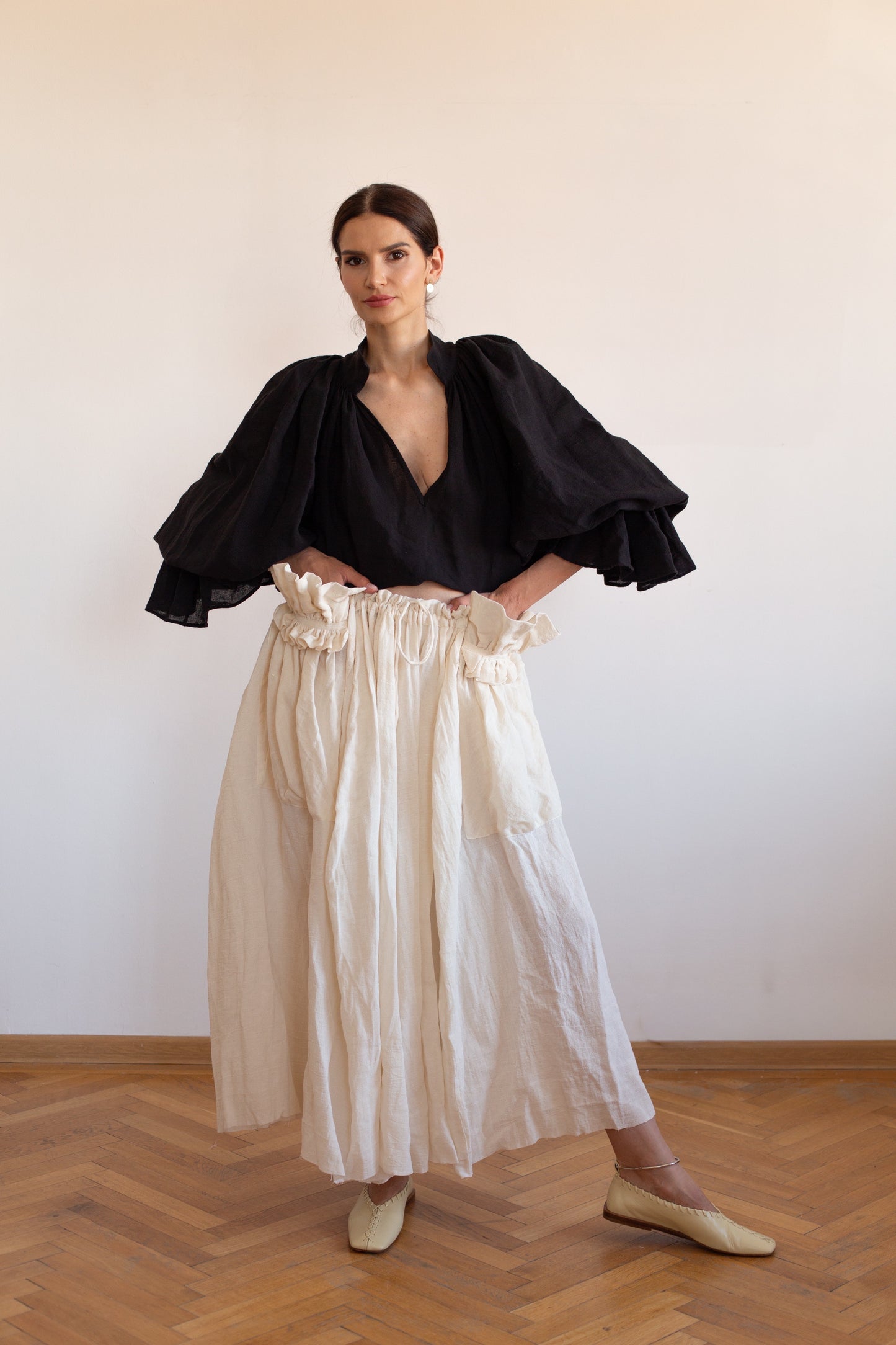 Hemp Flowers in the Pockets Skirt