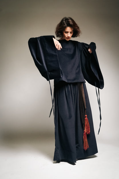 Japanese Velvet Blouse