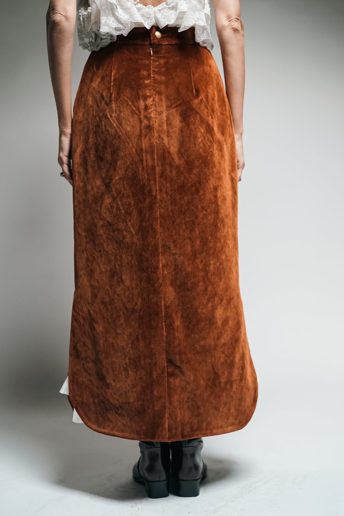 Velvet Hand Embroidered Underskirt