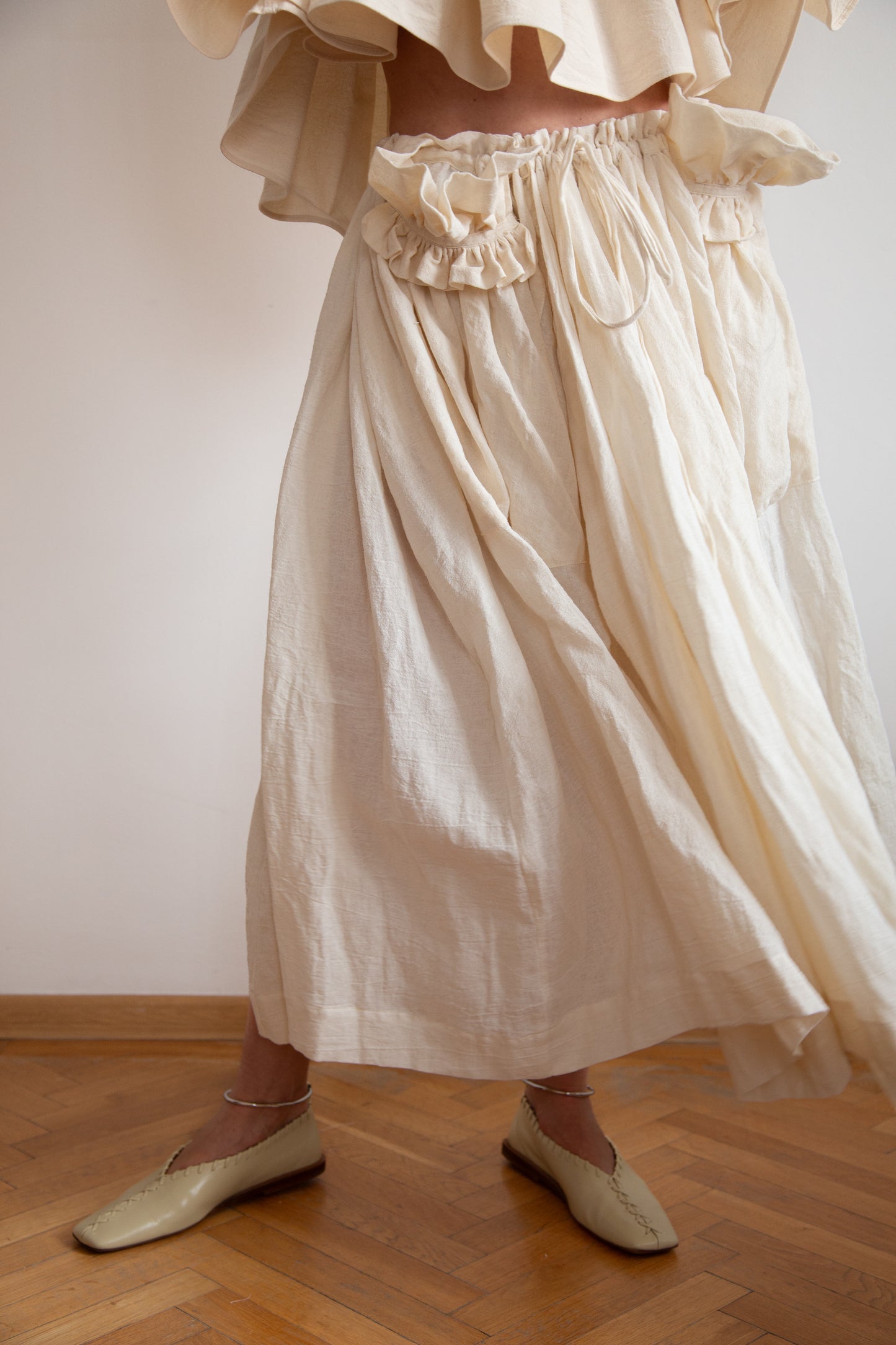 Hemp Flowers in the Pockets Skirt