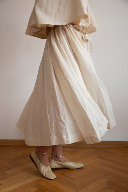 Hemp Flowers in the Pockets Skirt