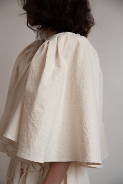 Ocean Top in handwoven cotton