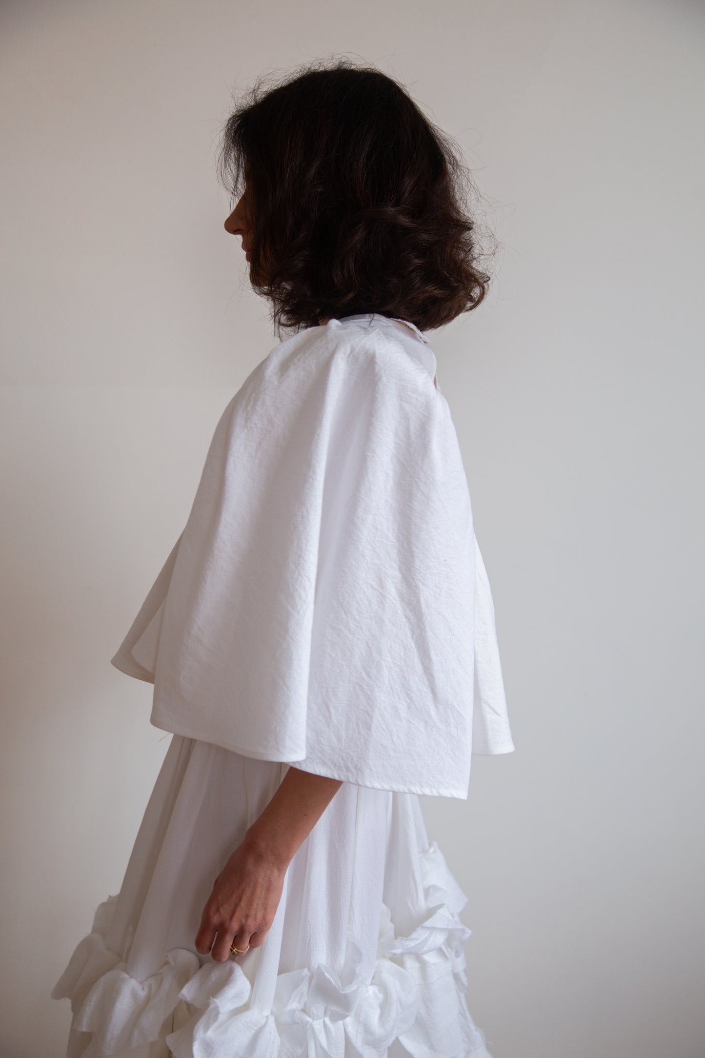 Ocean Top in handwoven cotton