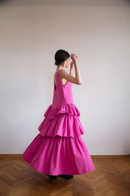 Kahlo Dress in premium linen