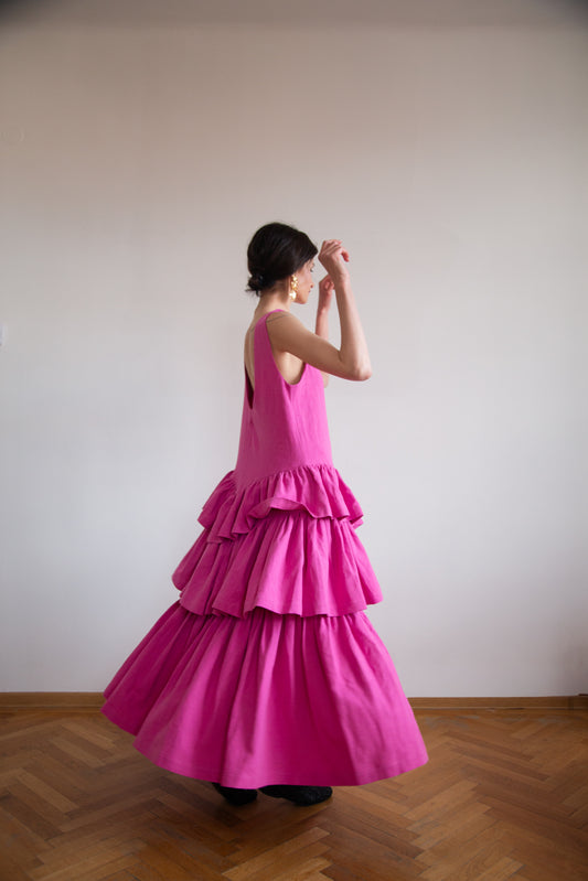 Kahlo Dress in premium linen