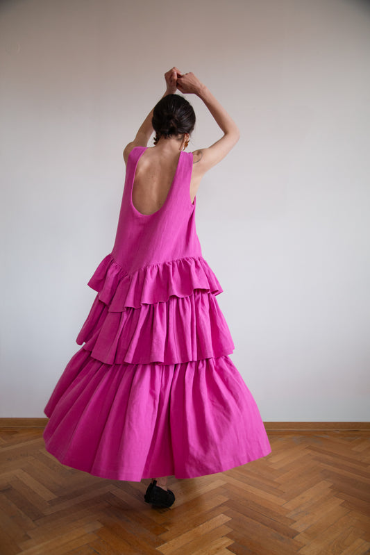 Kahlo Dress in premium linen