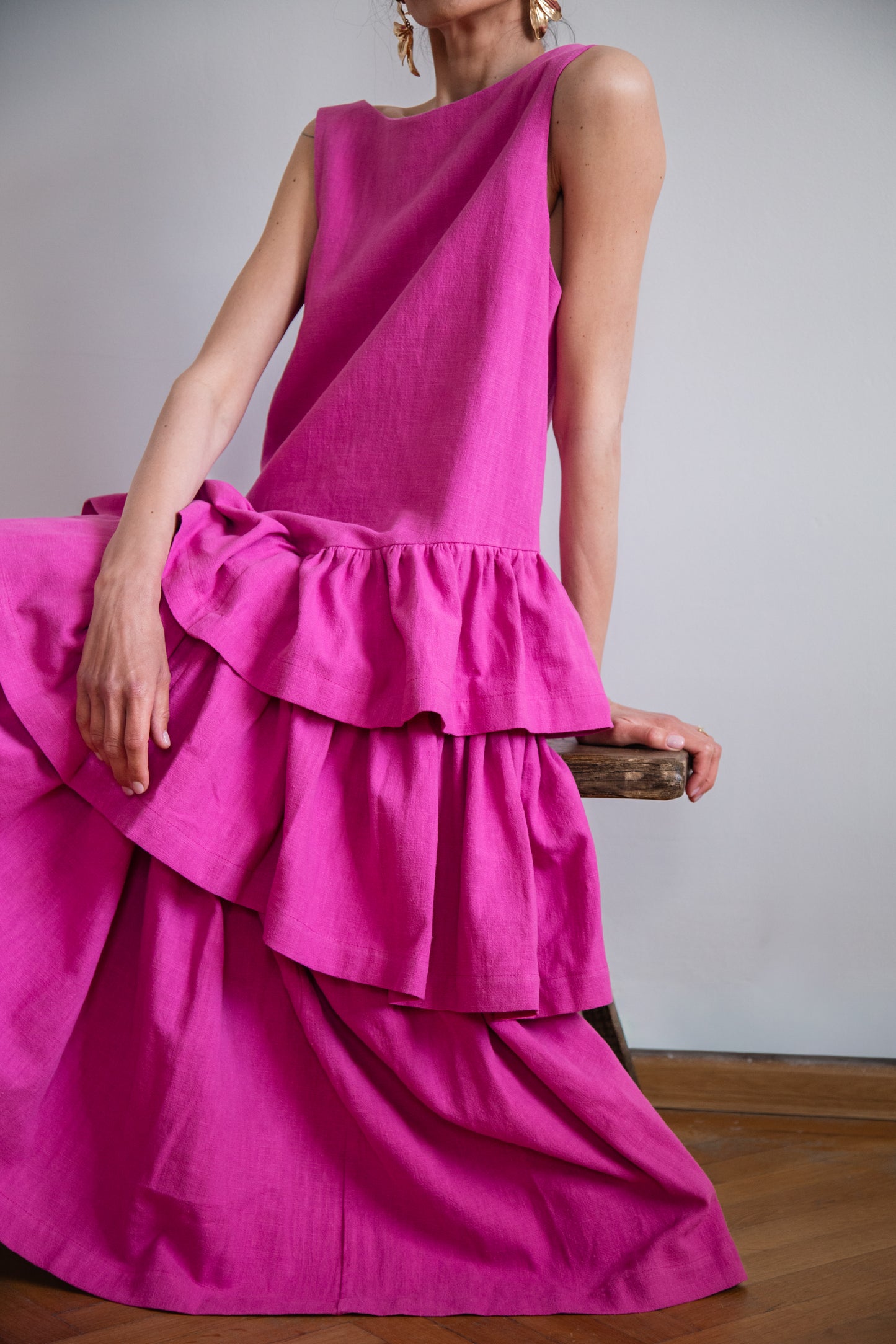 Kahlo Dress in premium linen