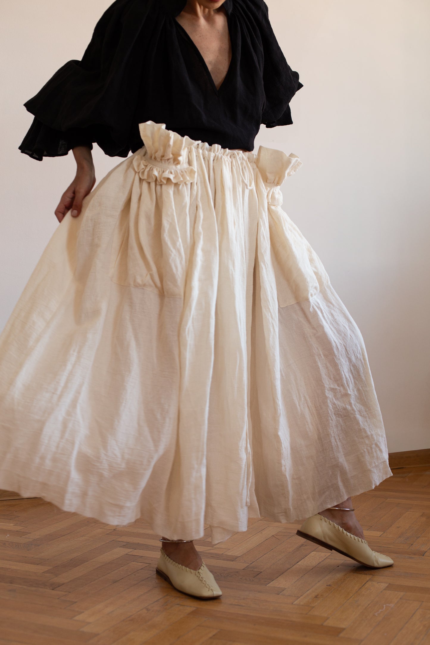 Hemp Flowers in the Pockets Skirt