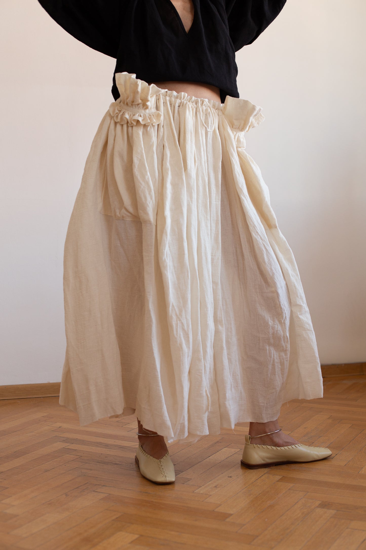 Hemp Flowers in the Pockets Skirt
