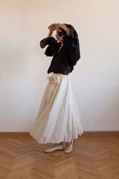 Hemp Flowers in the Pockets Skirt