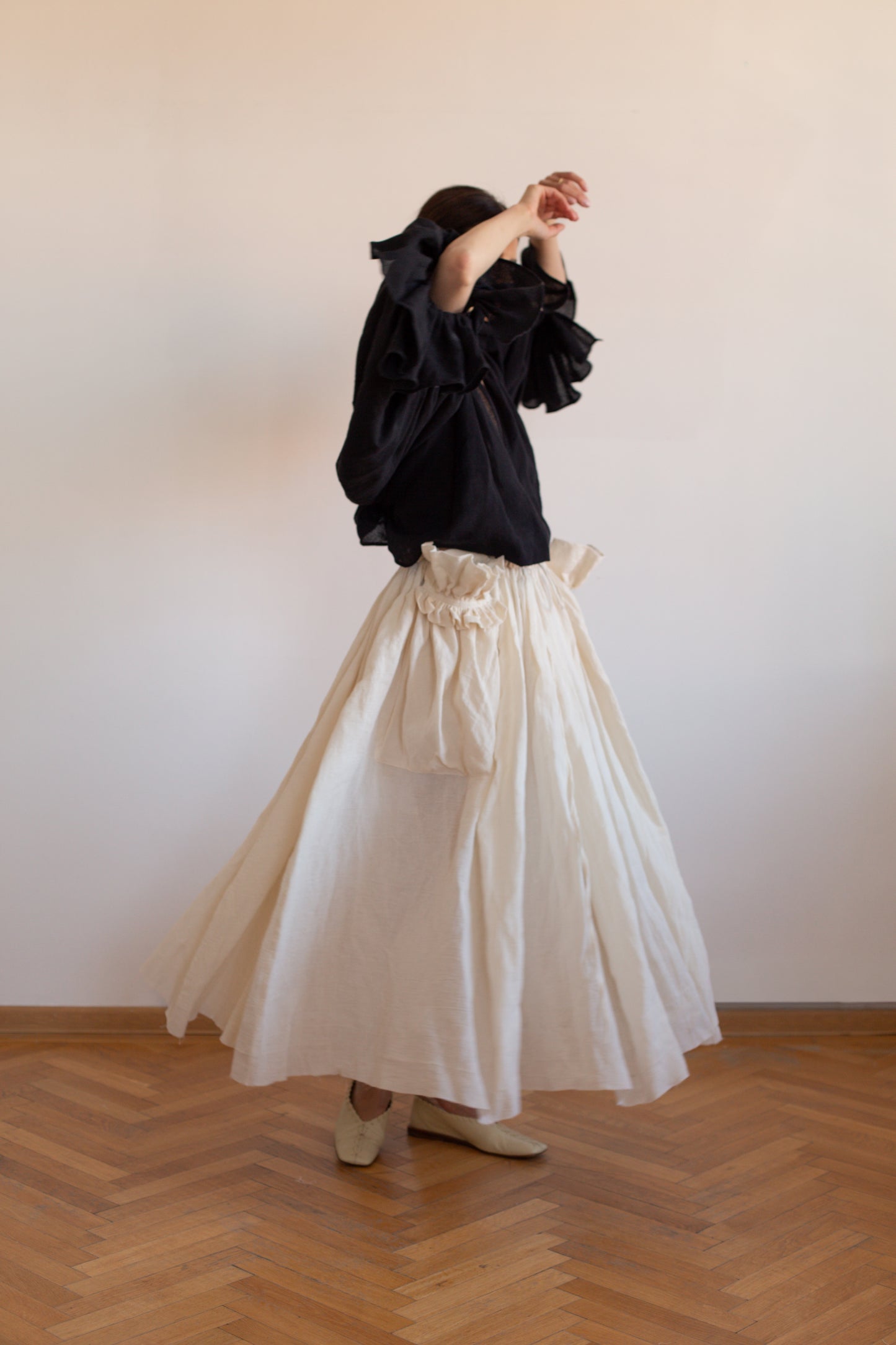 Hemp Flowers in the Pockets Skirt