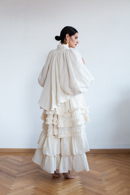 Stormy skirt with detachable ruffles