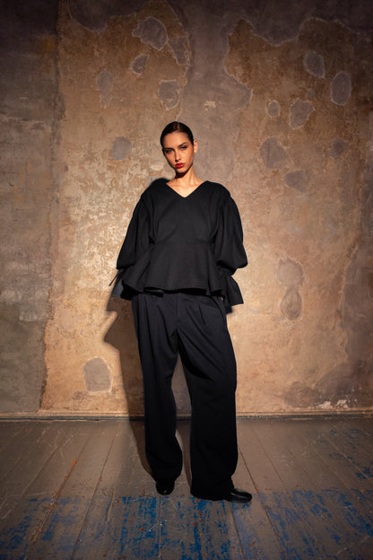 His Old Wool Trousers