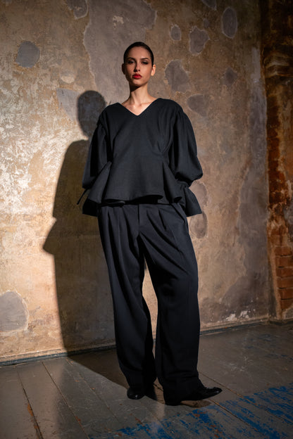 His Old Wool Trousers