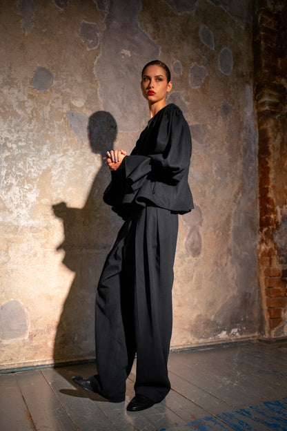 His Old Wool Trousers