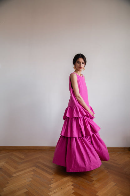 Kahlo Dress in premium linen