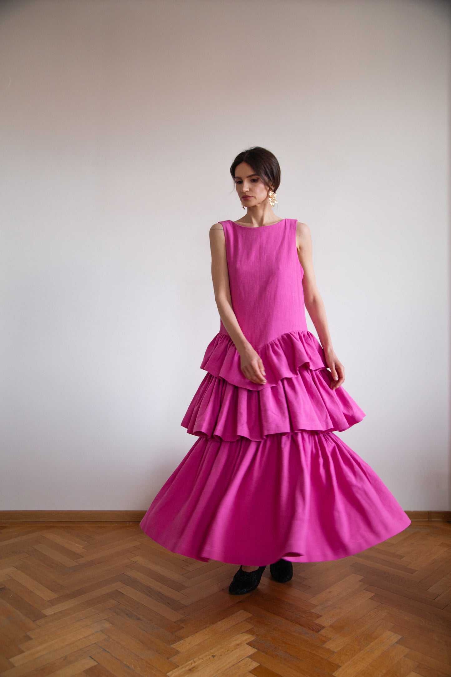 Kahlo Dress in premium linen