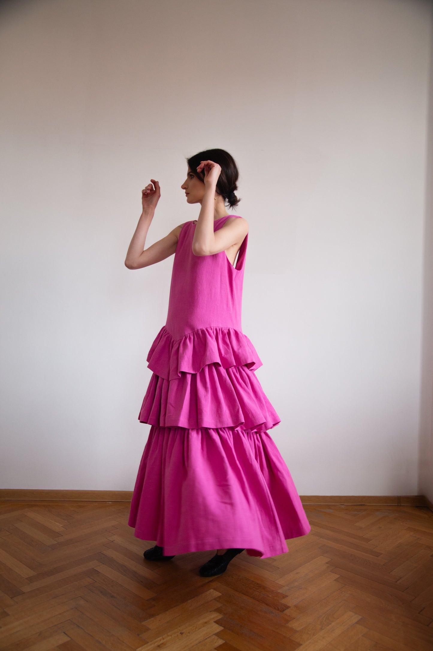 Kahlo Dress in premium linen