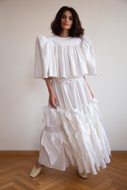 Ocean Top in handwoven cotton