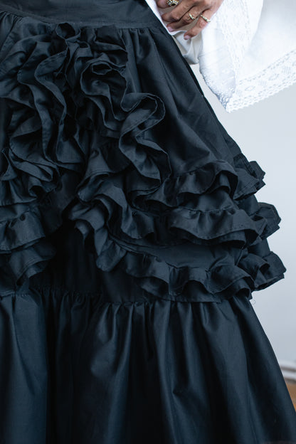 Stormy skirt with detachable ruffles