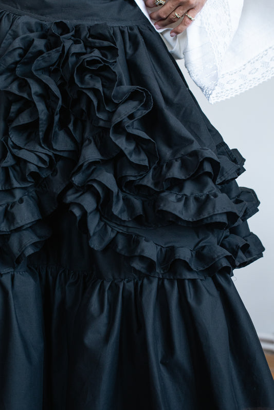 Cassandra skirt with detachable ruffles