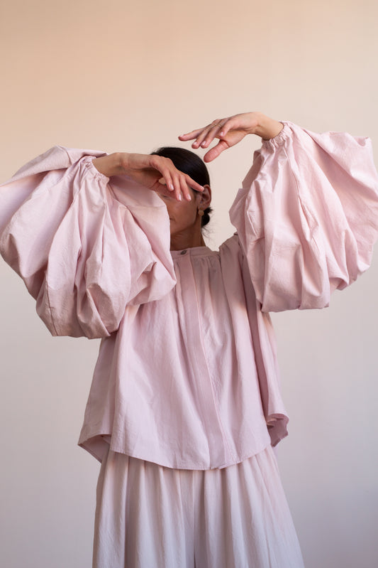 Peony Blouse in handwoven cotton