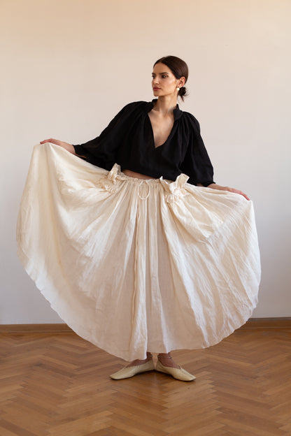 Hemp Flowers in the Pockets Skirt