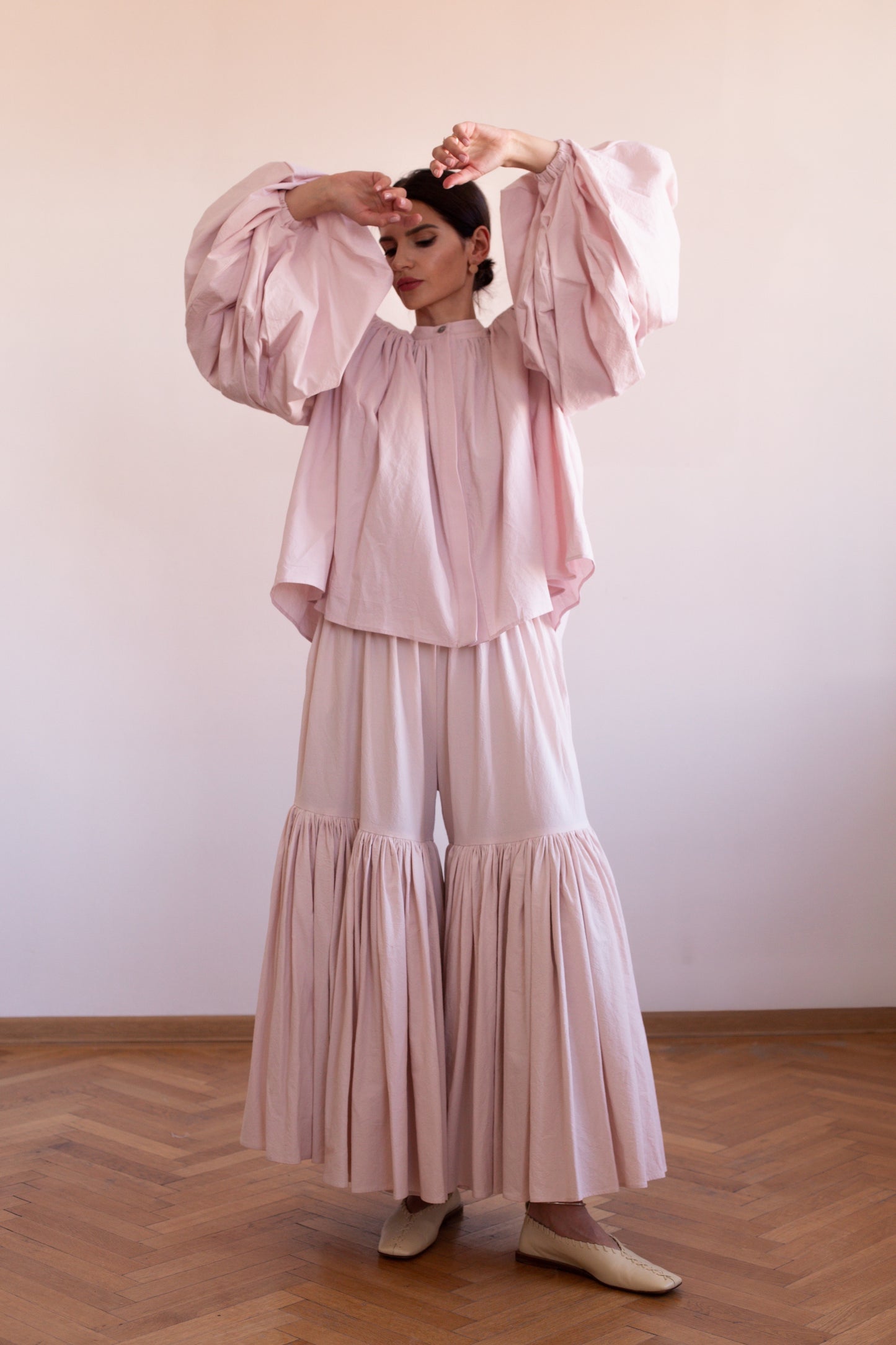Peony Blouse in handwoven cotton
