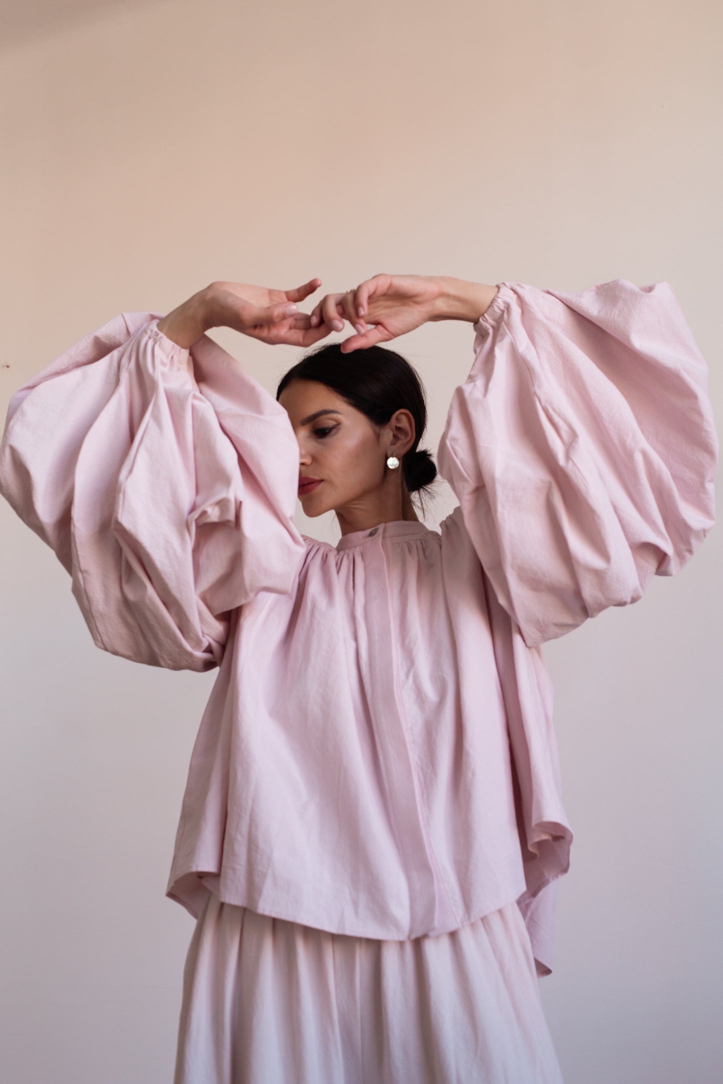 Peony Blouse in handwoven cotton