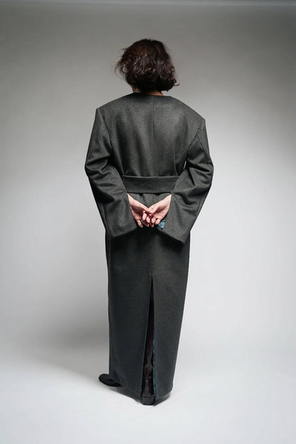 Sculptural Wool Dress